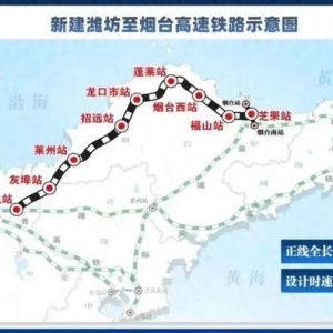 潍烟高铁开通在即！胶东半岛将实现高铁成环