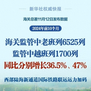 新华社权威快报丨6525+1700列！西部陆海新通道国际铁路联运运力加码