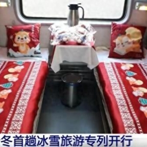 乘着火车体验浓浓“东北味+冰雪情” 黑龙江今冬首趟冰雪旅游专列开行