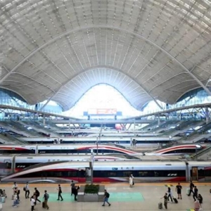 11座站台停满了！网友：被一排复兴号硬控！