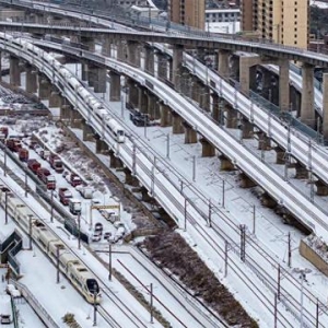 陇拍客|美！铁路雪景震撼来袭