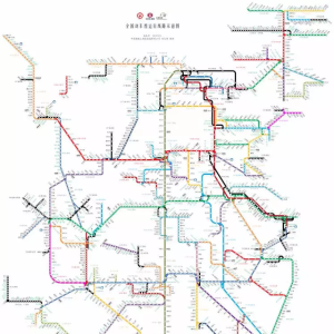 全国铁路运行路线图（地铁线路化版本）
