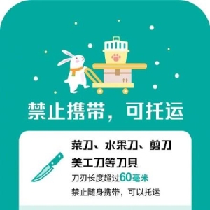 春运这些不能带上火车