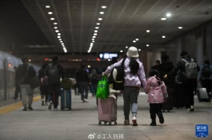 铁路迎来返程客流高峰