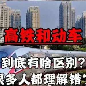 高铁和动车有什么区别，您知道吗？