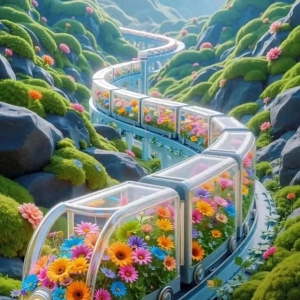 开往春天的列车，太美了