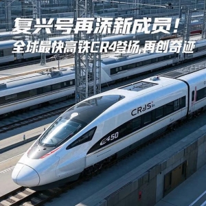标题：复兴号再添新成员！全球最快高铁CR450即将登场，再创奇迹