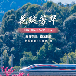 列车穿越花海超惊艳！快来领取春日壁纸（内附赏花日期）