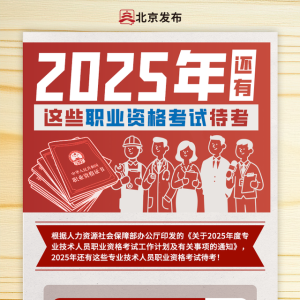 收藏！2025年还有这些职业资格考试，一图读懂