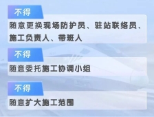 牢记 | 铁路施工安全 “三个不得”
