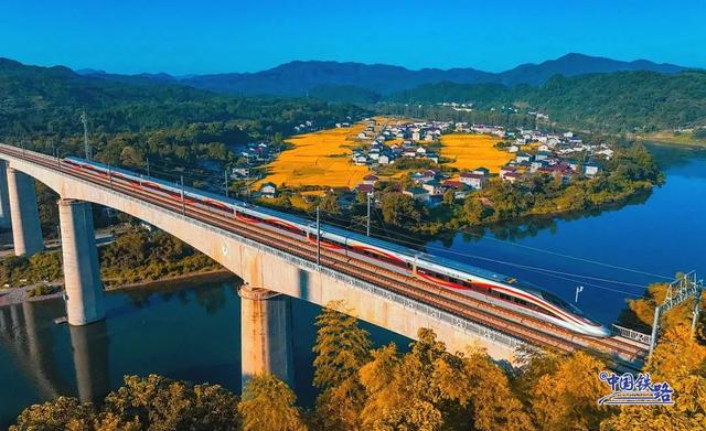 复兴号和金色稻田同框啦 震撼秋景大赏↓↓