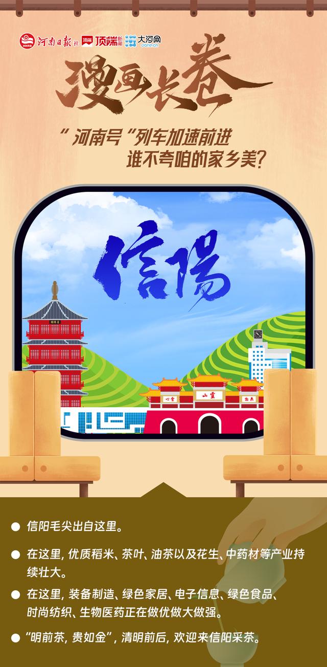 漫画长卷丨“河南号”列车加速前进，谁不夸咱家乡美？