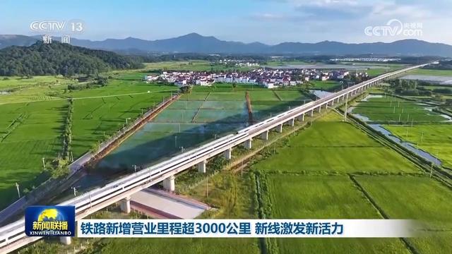 铁路新增营业里程超3000公里 新线激发新活力