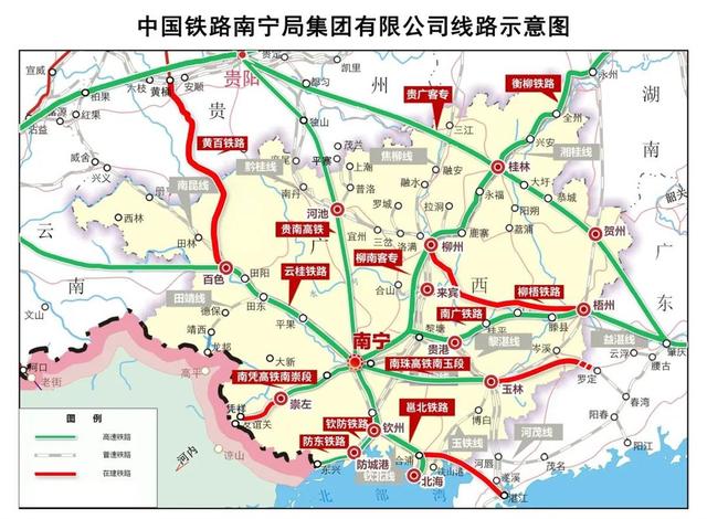 南宁到玉林高铁开通后，广西跻身全国“市市通高铁”前十，下一个会是谁？