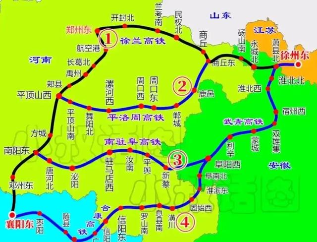 河南高铁又将迎来大爆发，三横两纵五条线路，看看哪条你能坐的上