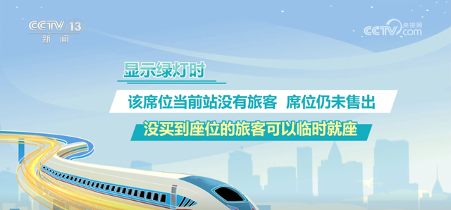 看灯找座？春运涨知识→揭秘高铁座位指示灯的“色彩密码”