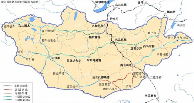 蒙古国要修新铁路了，主要运输矿产，未来还要形成铁路网