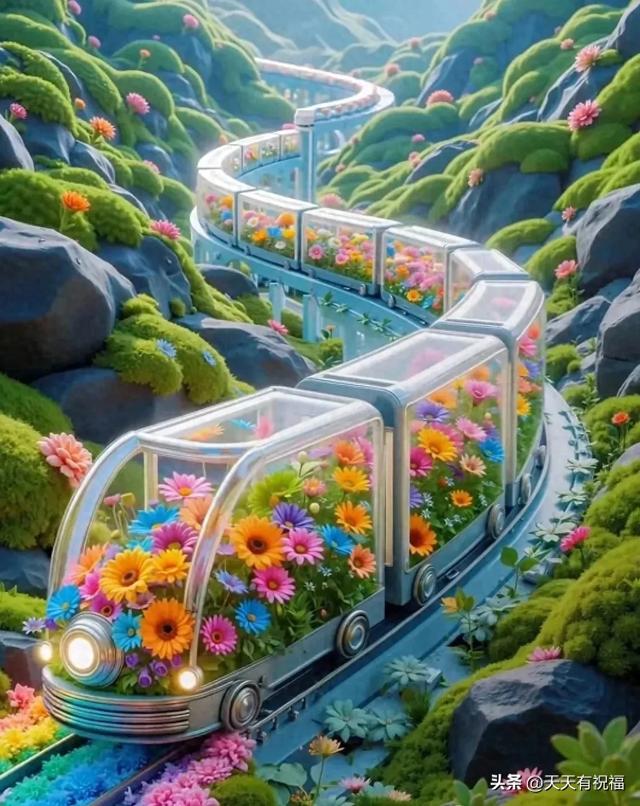 开往春天的列车，太美了