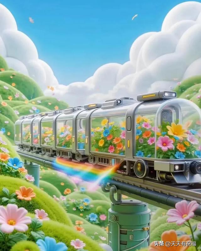 开往春天的列车，太美了
