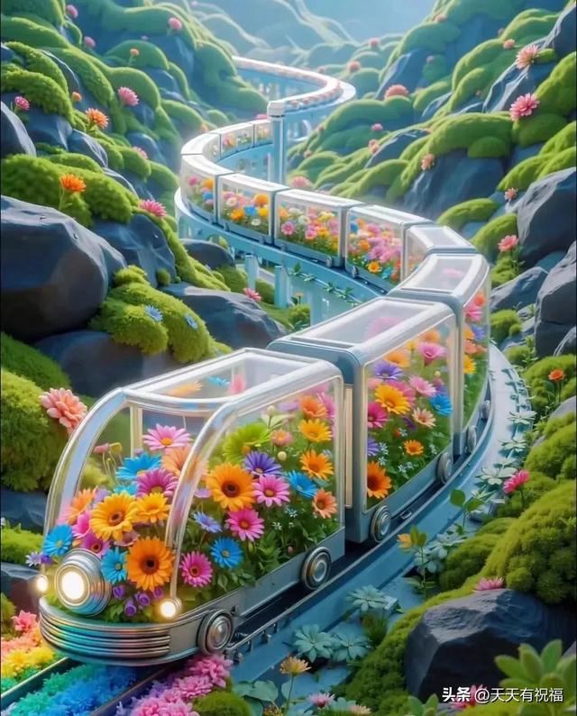 开往春天的列车，太美了